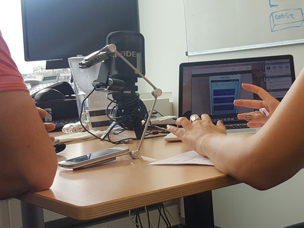 Testing stage: design team working session